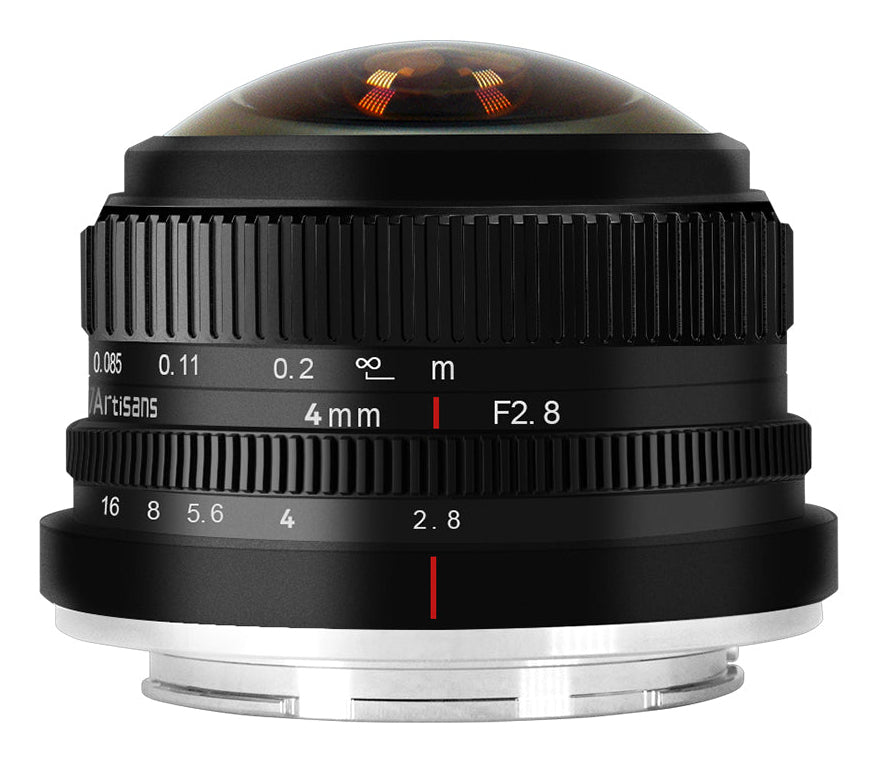 7Artisans A012B-E Fisheye-Objektiv – 4 mm f/2.8 – für Sony E-Mount