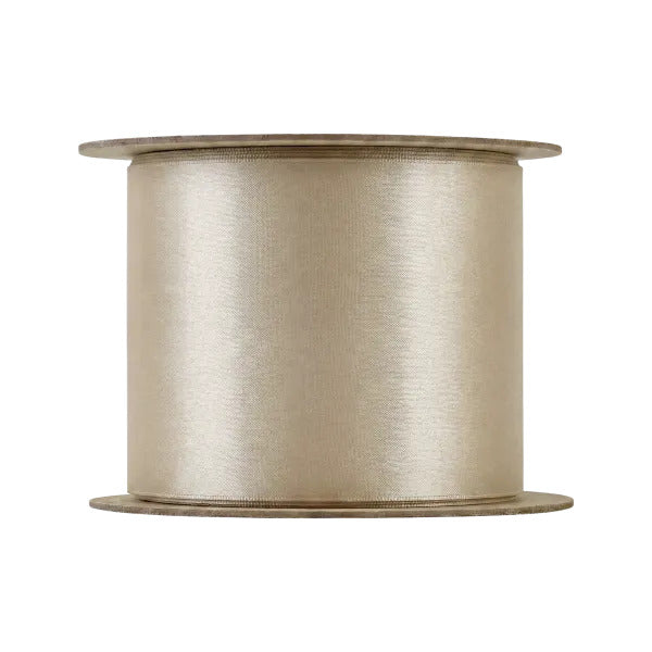 Blomus Geschenkband, Satin, matt, Vanille, 50 mm × 5 m, 1 Stk.