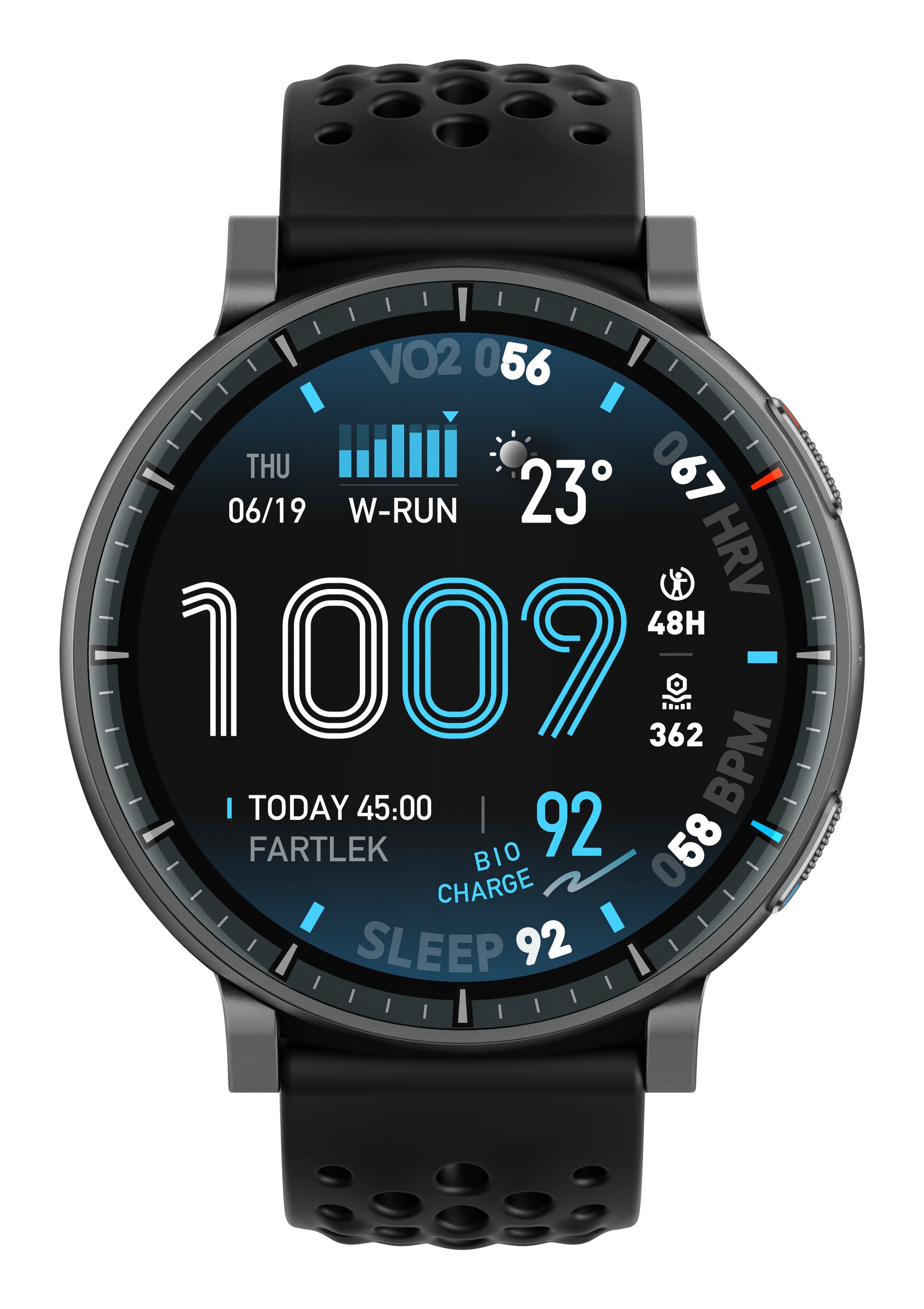 Amazfit Active Max 49 mm GPS – Aluminium Schwarz, Sportband, 50 m, für Android, iOS