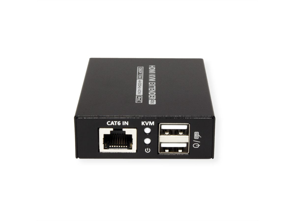 VALUE KVM-Extender-Set HDMI – 4K/30 Hz, USB, PoC, bis 40 m über Cat 6/6a/7