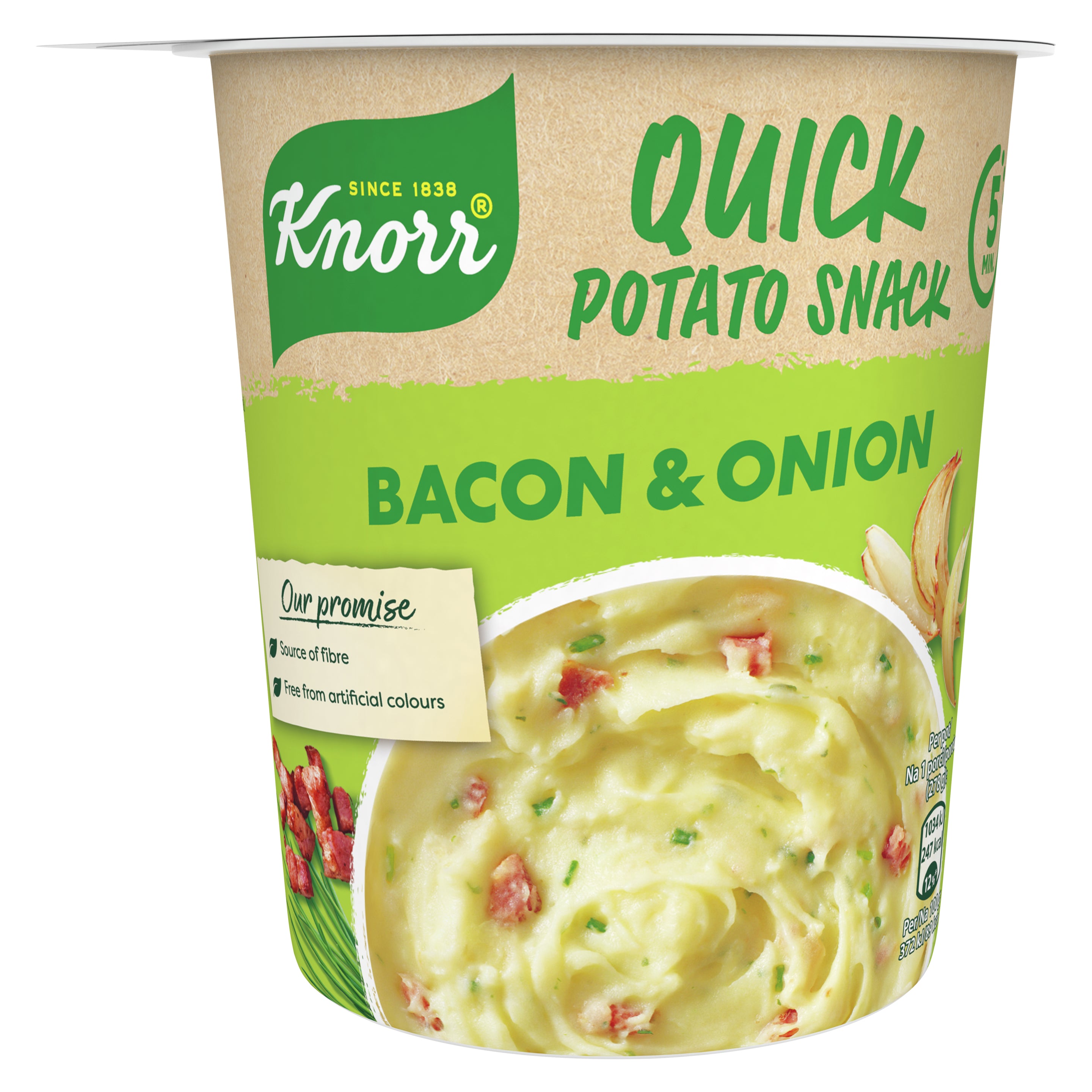 Knorr Kartoffelpüree Speck & Zwiebeln Becher – 51 g