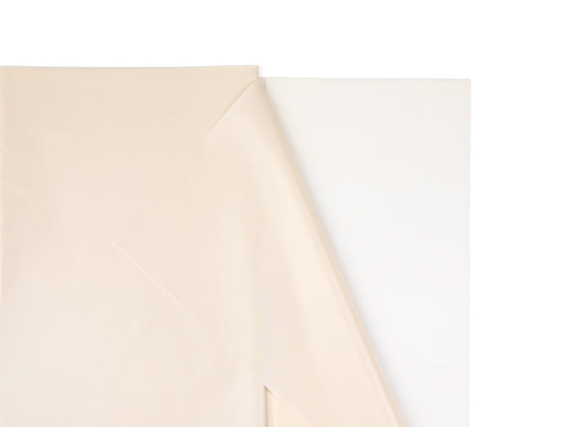 PartyDeco Tischdecke – 183×137 cm, Polyethylen (PE), Beige, Geburtstag