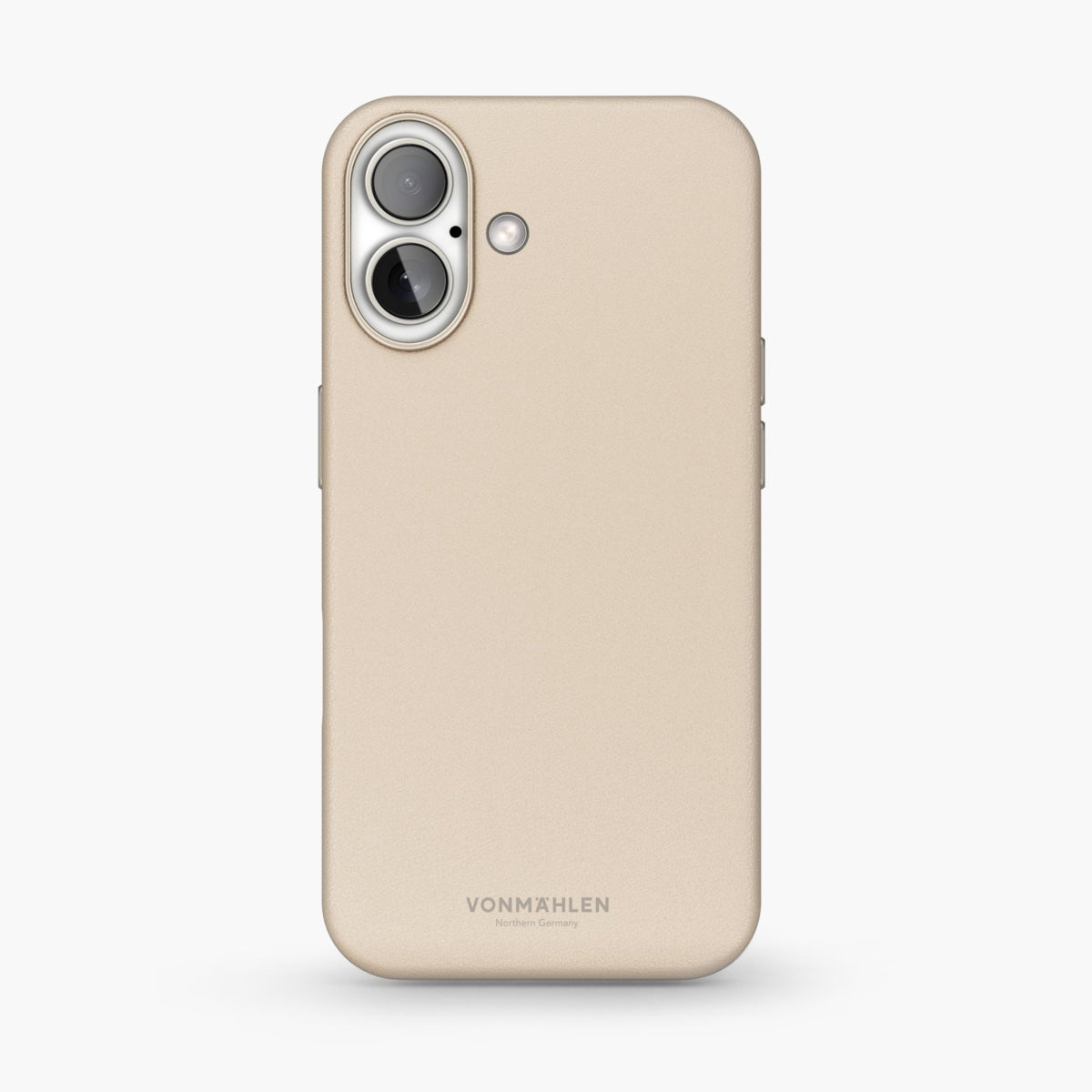 Vonmählen Backcover – für Apple iPhone 16 Plus – MagSafe, Mikrofaser + Veganes Leder, Creme