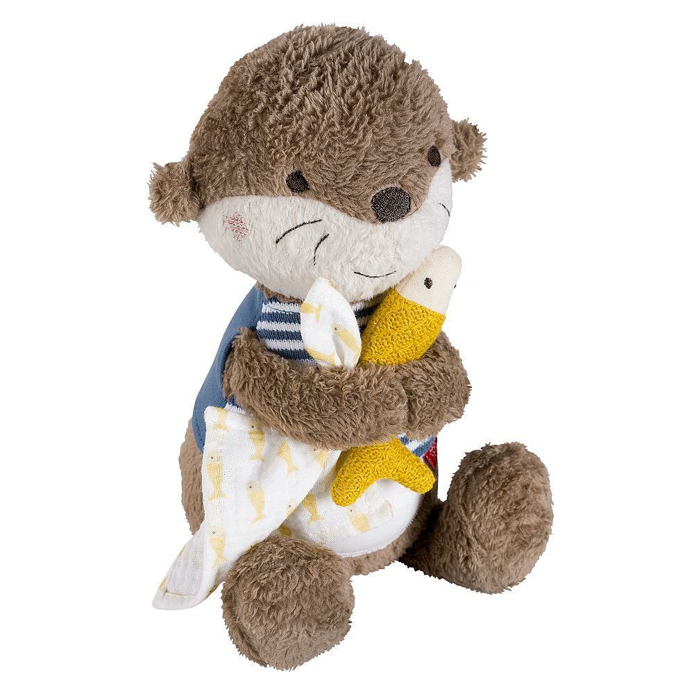 Fehn Nachtlicht Otter Theo – Batteriebetrieben, 27 cm – Mehrfarbig