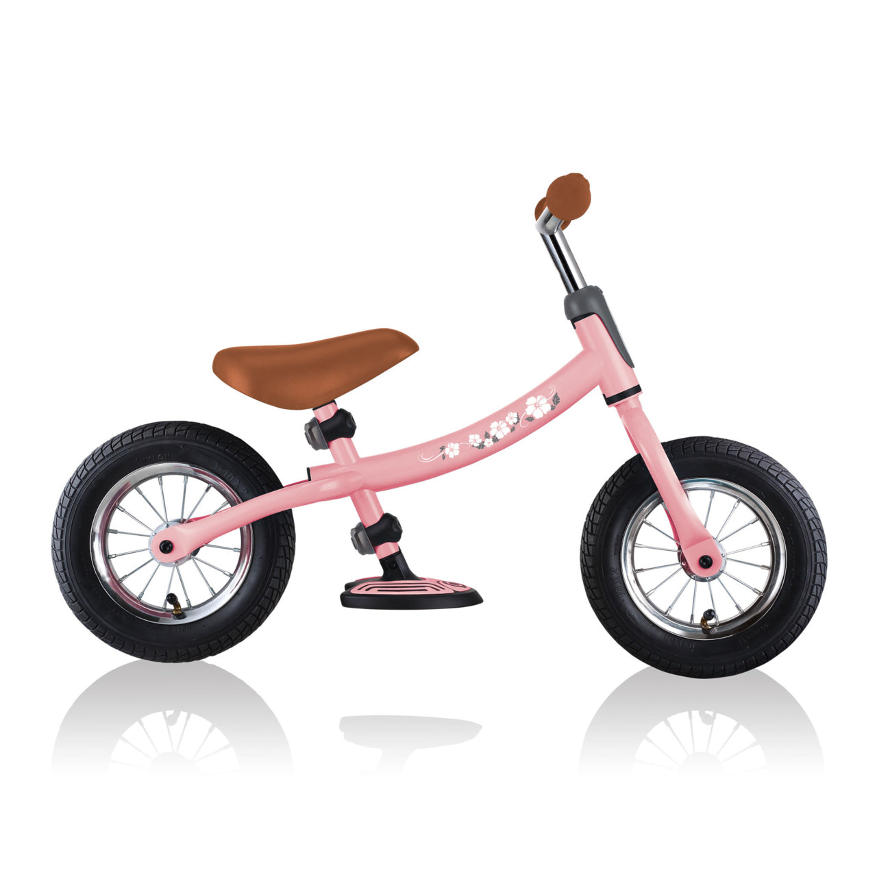 Globber GO BIKE AIR Aufsitzlaufrad – Aufblasbare Räder, Verstellbar – Ab 3 Jahren – Aluminium – Rosa