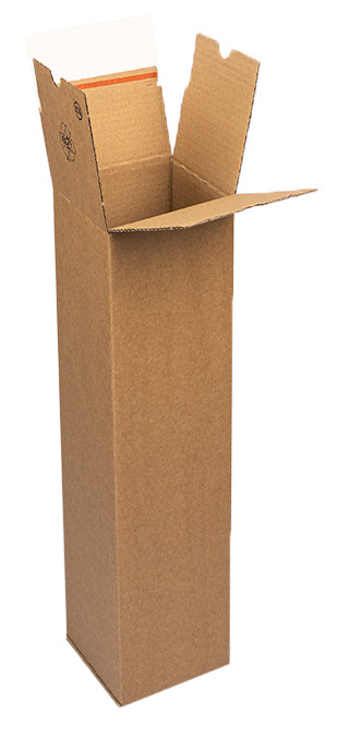 Versandkarton – 610 × 105 × 105 mm, selbstklebend, Aufreissband, braun, FSC, 1 Stk.