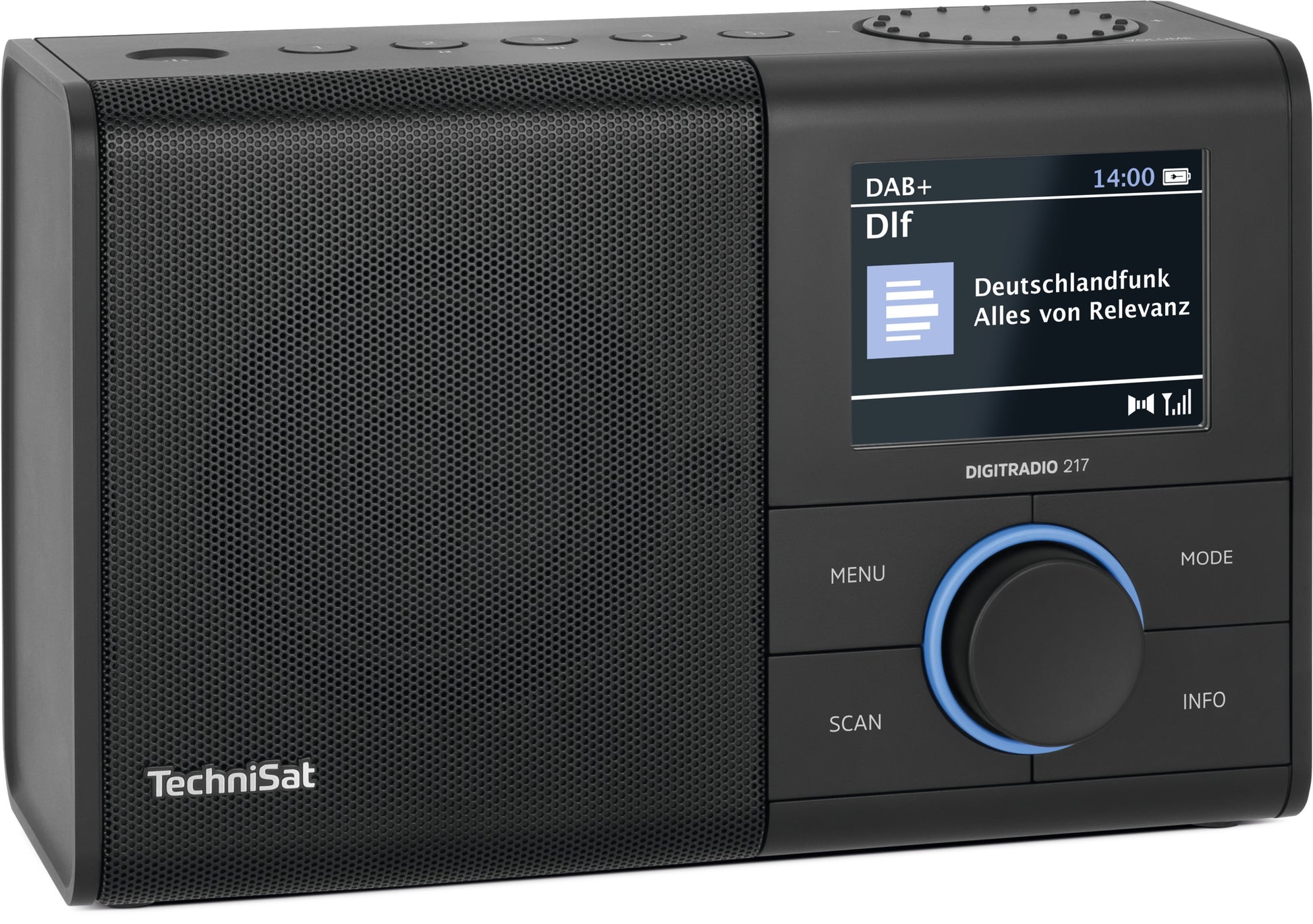 TechniSat DigitRadio 217 – Tragbares DAB+ Radio, UKW, Bluetooth – Schwarz