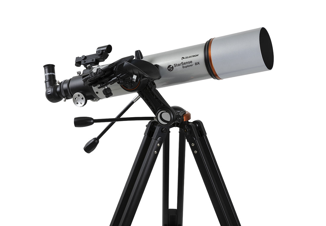 Celestron StarSense Explorer DX 102 – Refraktor, 102 mm Öffnung, 660 mm Brennweite, f/6,5, 240×, silber