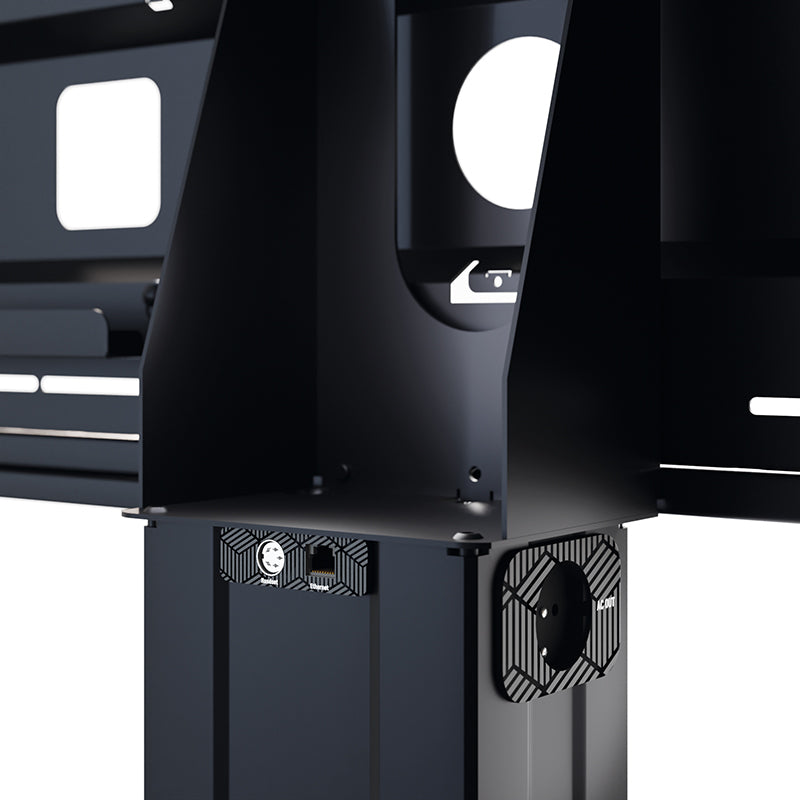 Hagor Bodenständer – 55–100" – VESA 200×200–900×600 – bis 135 kg, Motorisiert – HP Lift