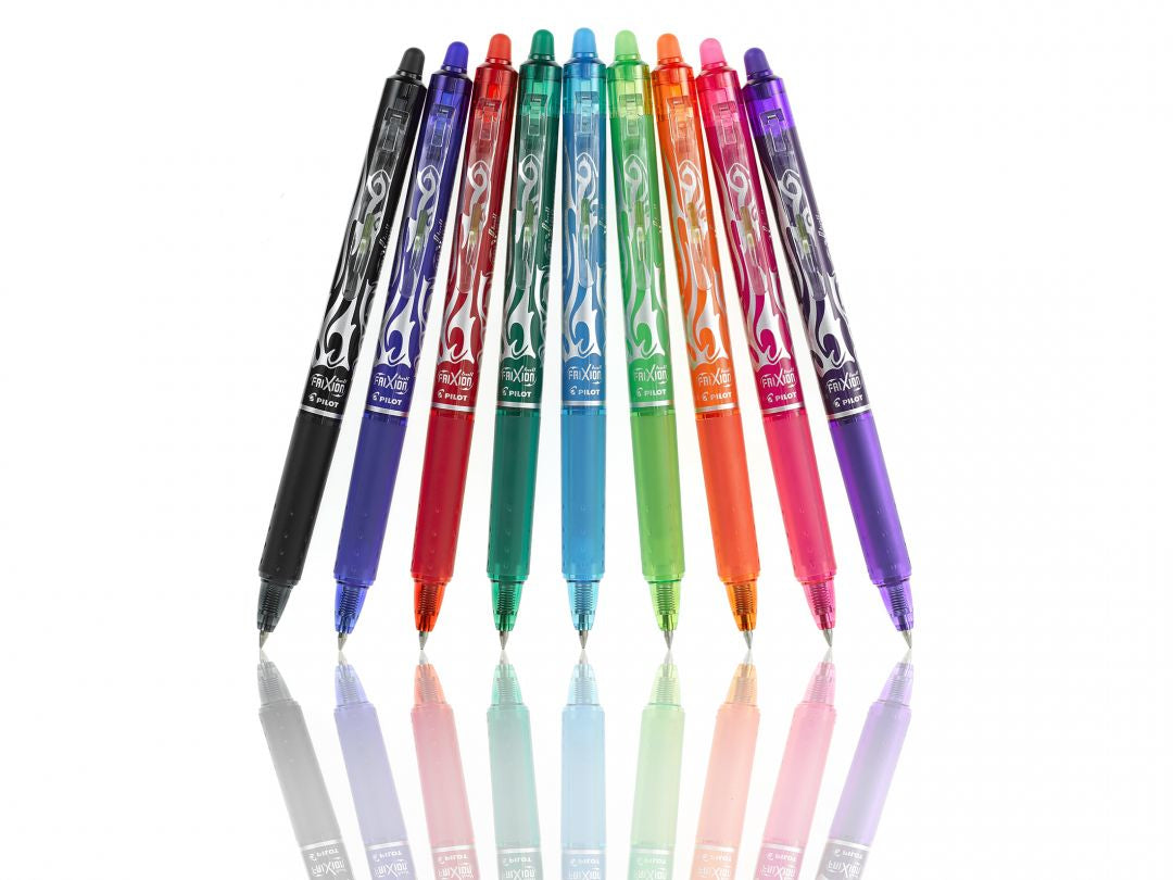 Pilot FriXion Ball Clicker – radierbares Tintenroller-Set, 0,7 mm, blau, 6er Pack