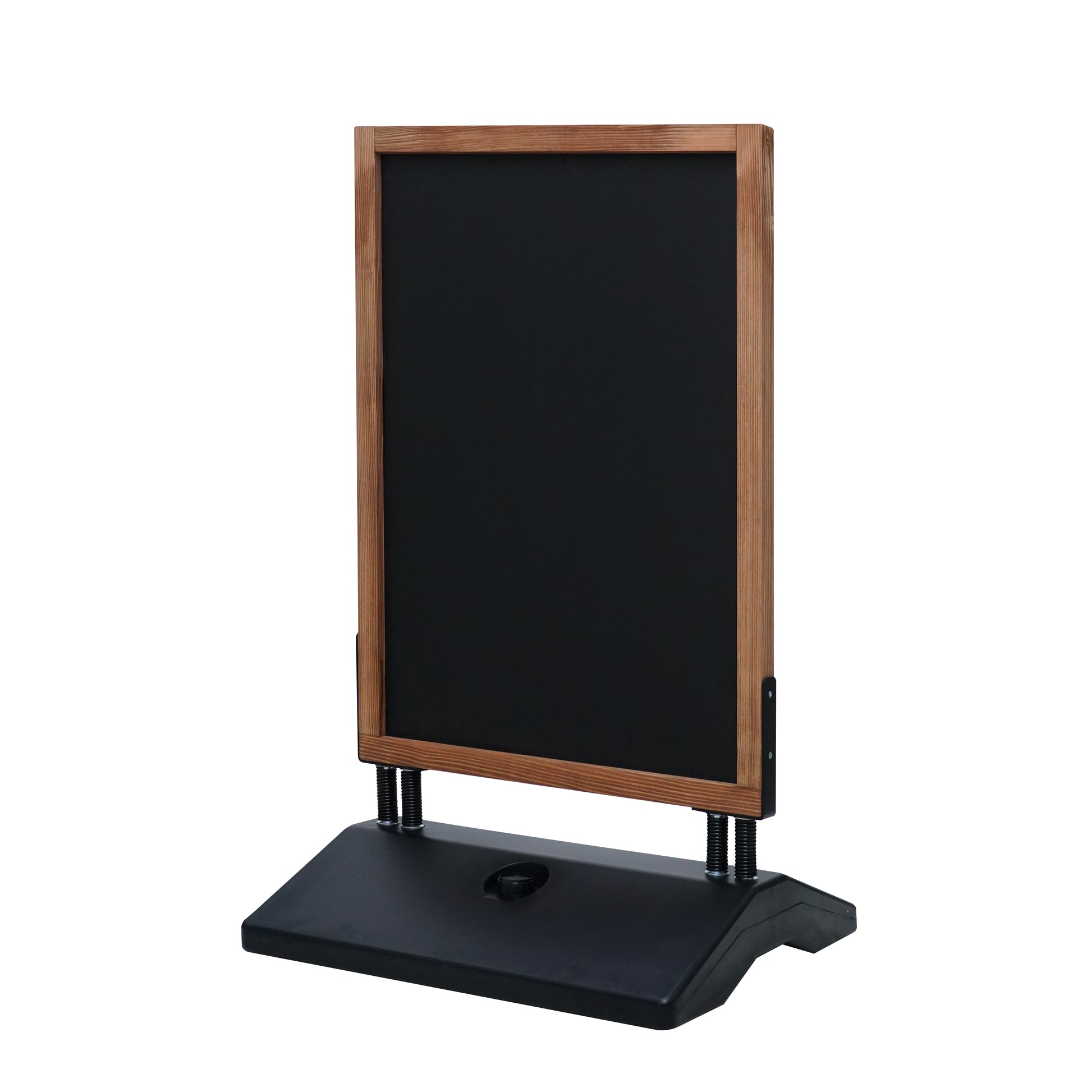 Europel Kundenstopper Swing – 700 × 1'000 mm hoch – Kiefernholzrahmen natur, Melamin, schwarz – 1 Stk.