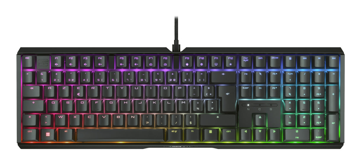 CHERRY XTRFY CHERRY MX 3.1 – Gaming-Tastatur – Mechanisch (Cherry MX2A Brown) – Kabelgebunden, USB-A – AZERTY (FR) – RGB