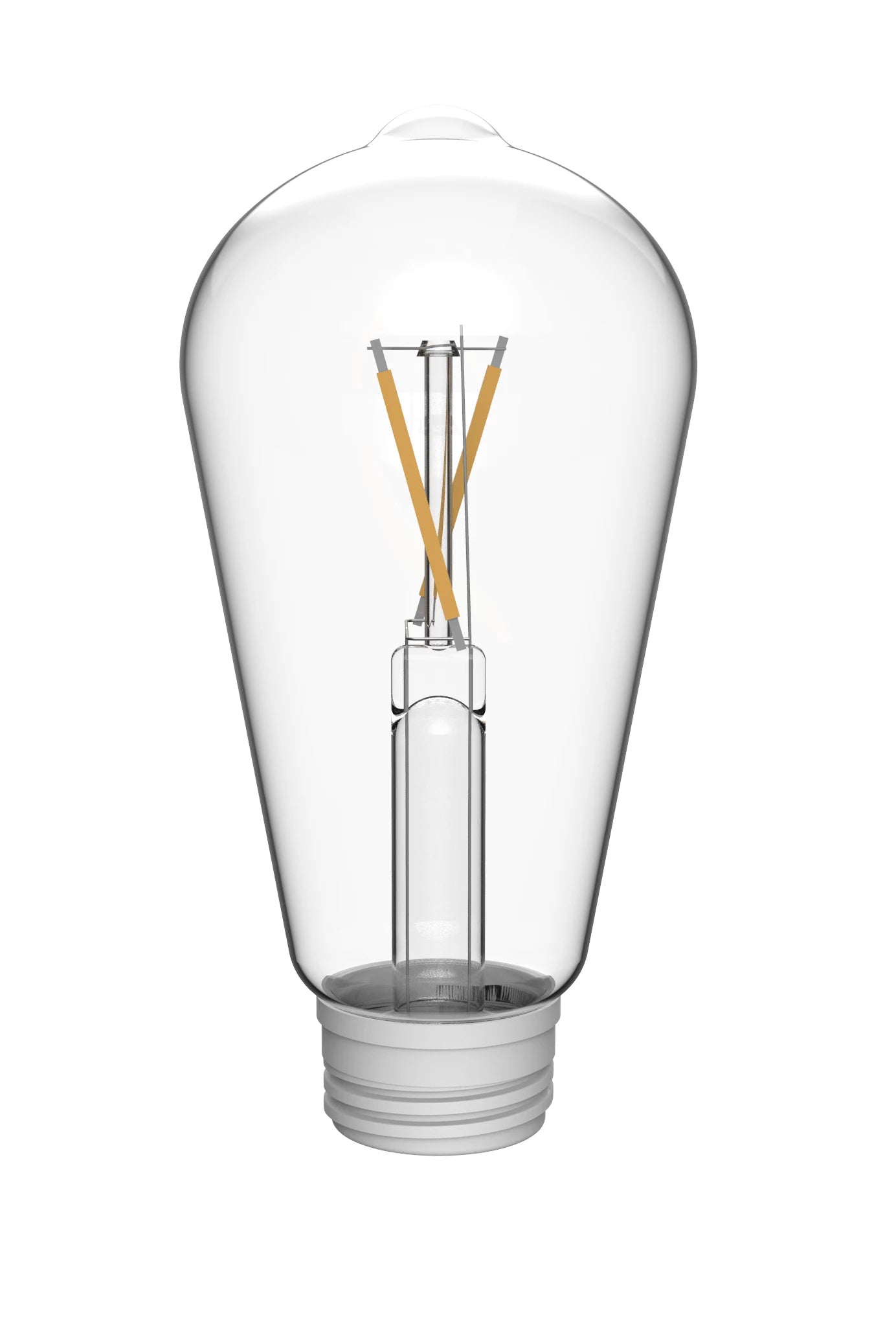 Philips by Signify Philips LED-Leuchtmittel E27 ST64 – Warmweiss 2700 K, 500 lm, 2,4 W – IP20 – Weiss, Glas