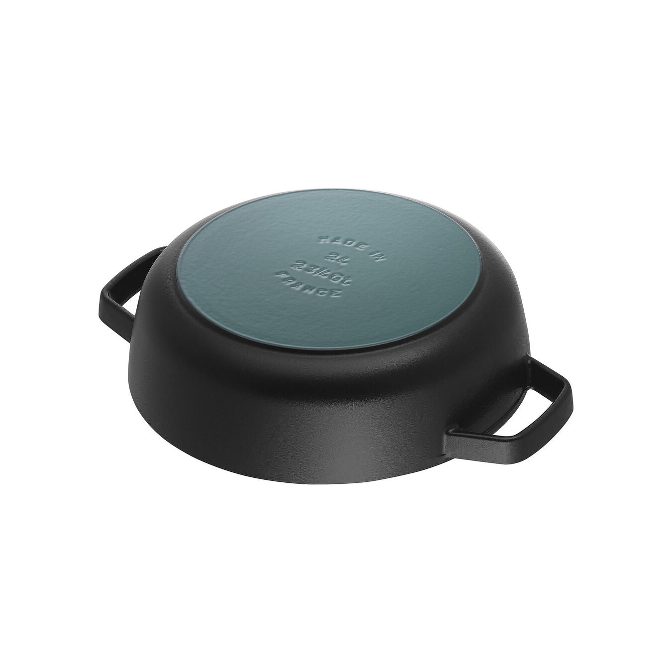ZWILLING Kochtopf – 3,7 l, Ø 28 cm, Gusseisen, Emaille, für Induktion, Gas, Glaskeramik und andere, Schwarz