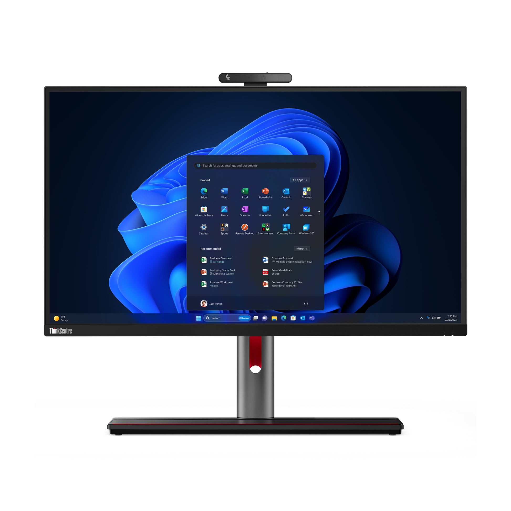 Lenovo All-in-One – 27" Quad HD, Intel Core i7-13700, 16 GB RAM, 512 GB SSD, Windows 11 Pro