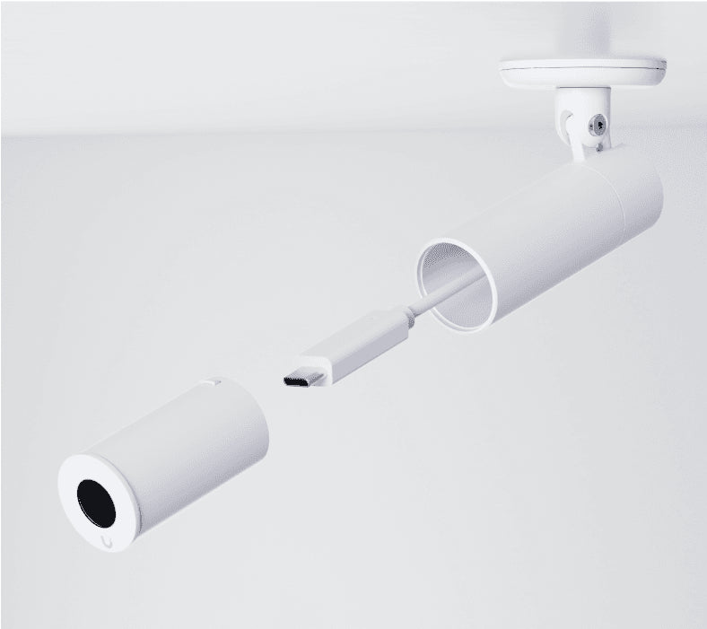 Ubiquiti AI Theta Winkel-Deckenhalterung – Aluminium, Weiss – für AI Theta Standard Lenses