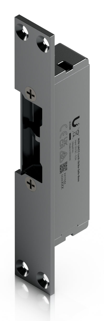 Ubiquiti Elektrischer Türöffner (Fail-safe) – Unterputz, Edelstahl/Zink, Netz 12 V, 24,5×30,5×152 mm, für UA-H