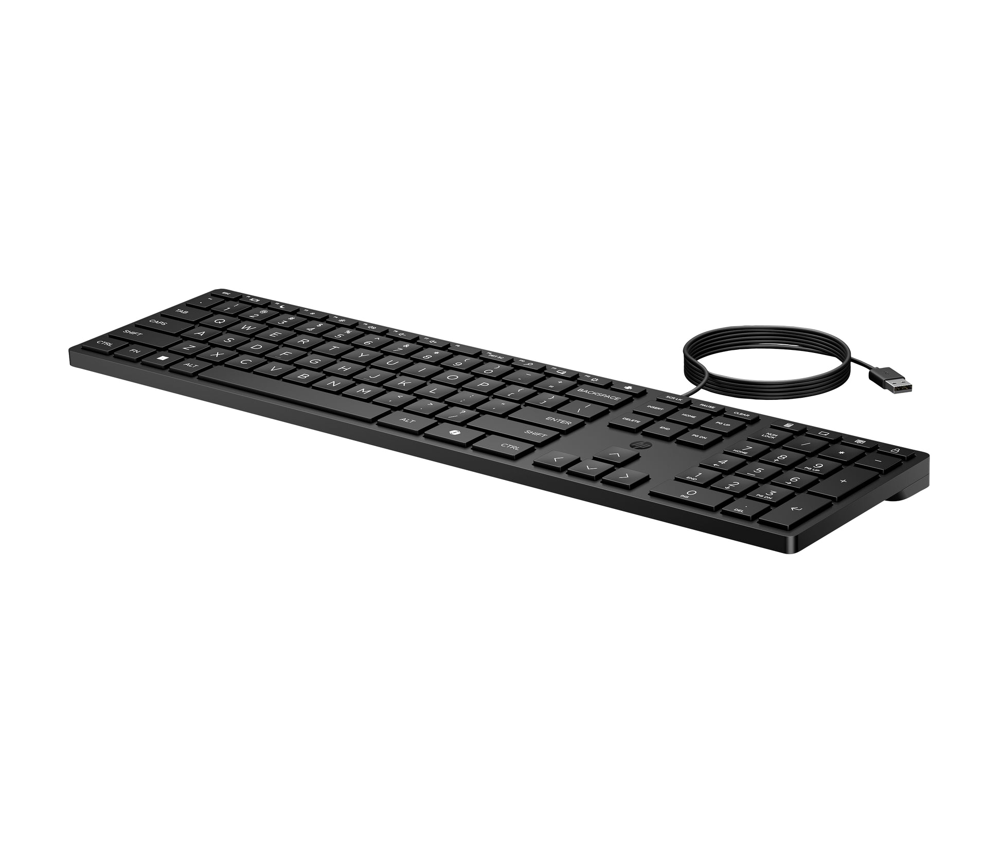 HP 320K – Tastatur – Membran – Kabelgebunden – USB – Schwarz