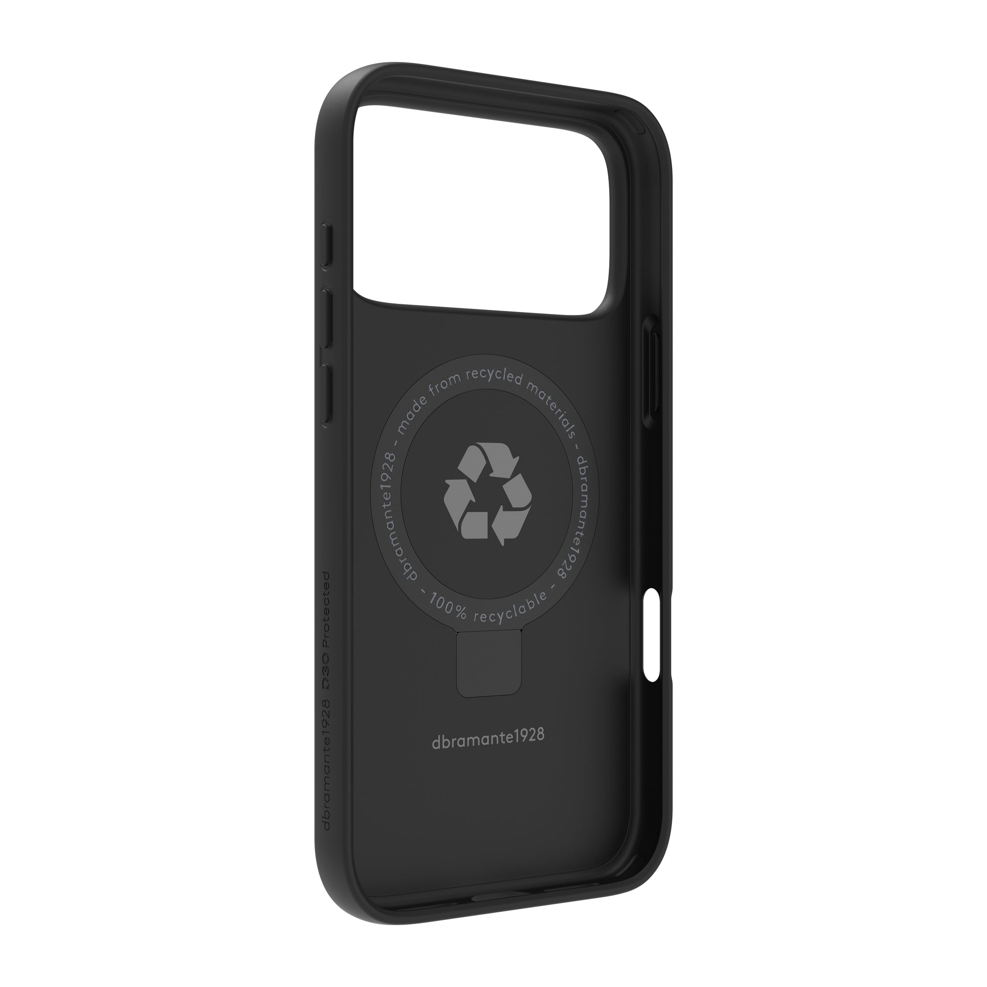 dbramante1928 Iceland Ultra D3O MS Kick Backcover – für Apple iPhone 17 Pro Max – schwarz, bis 4 m sturzsicher