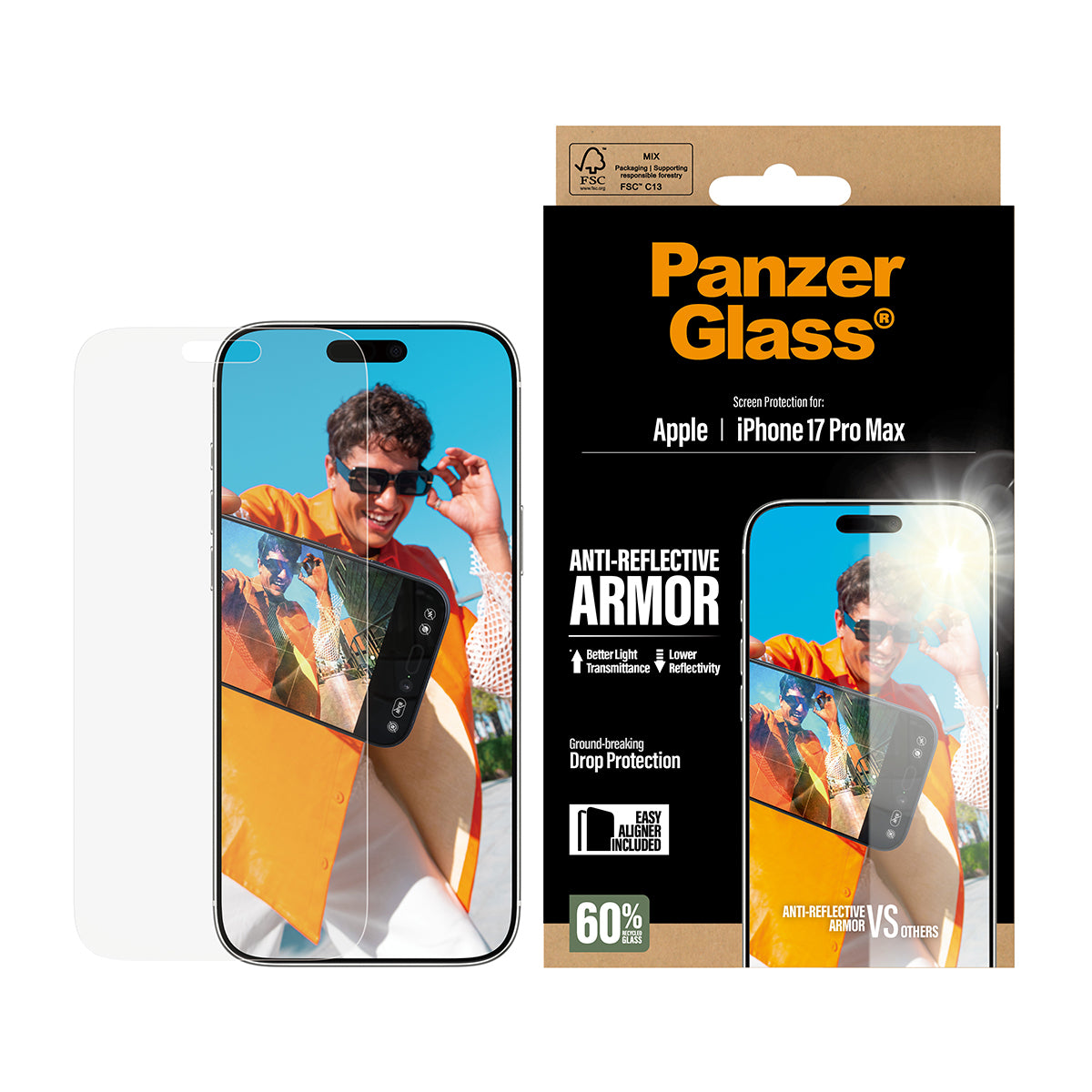 PanzerGlass Backcover – für Apple iPhone 17 Pro Max – kratzfest