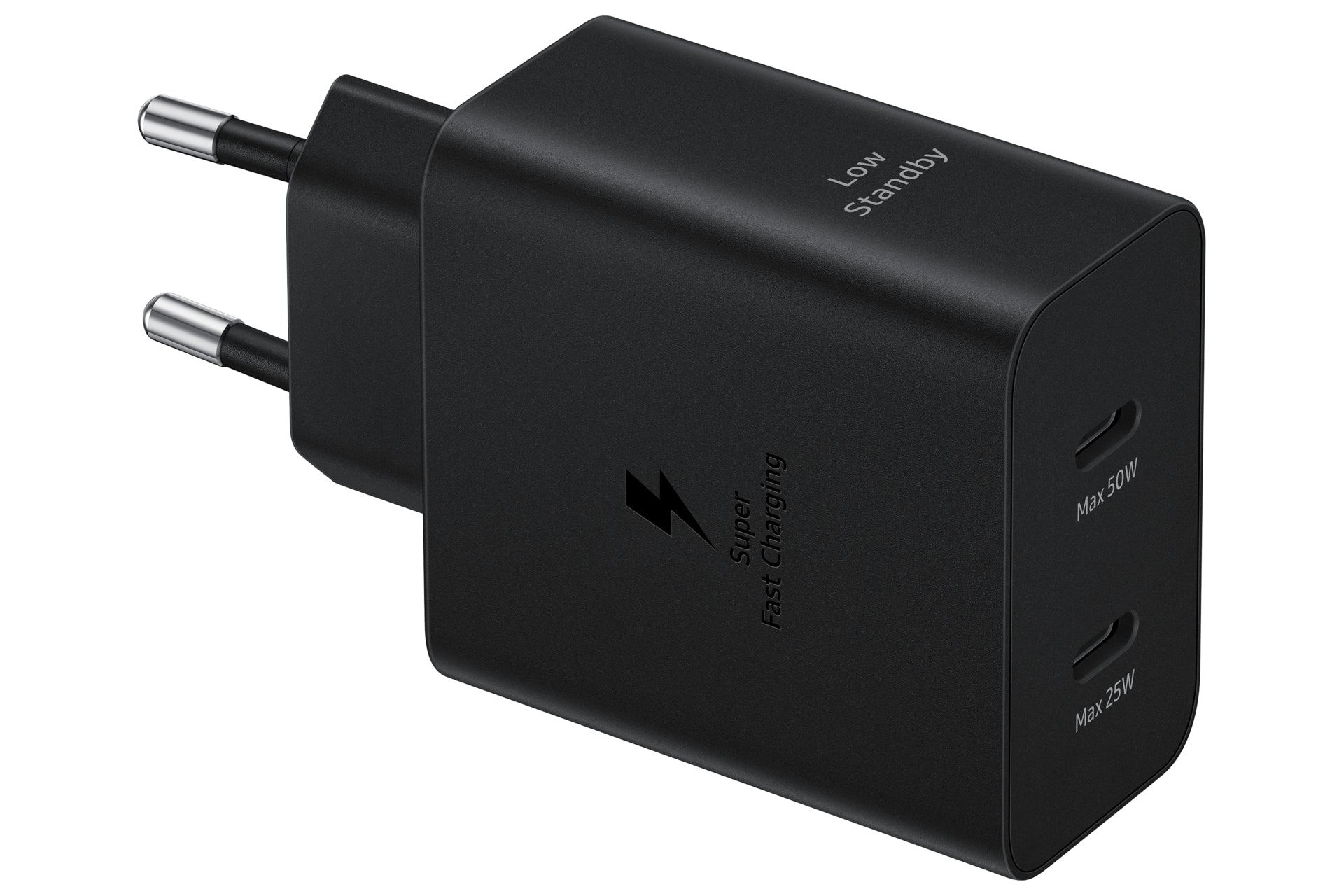 Samsung Power Adapter USB-Ladegerät 50 W – USB-C×2, PD – für Galaxy S10 5G, Galaxy Note10 und andere – schwarz