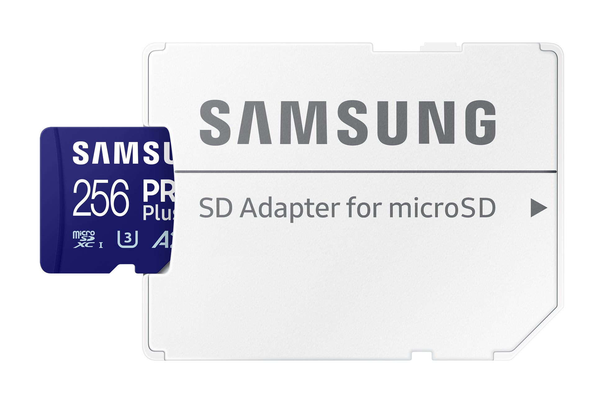 Samsung PRO Plus MB-MD256SA/EU microSDXC 256 GB – UHS-I, U3, V30, A2, 180/130 MB/s, inkl. SD-Adapter