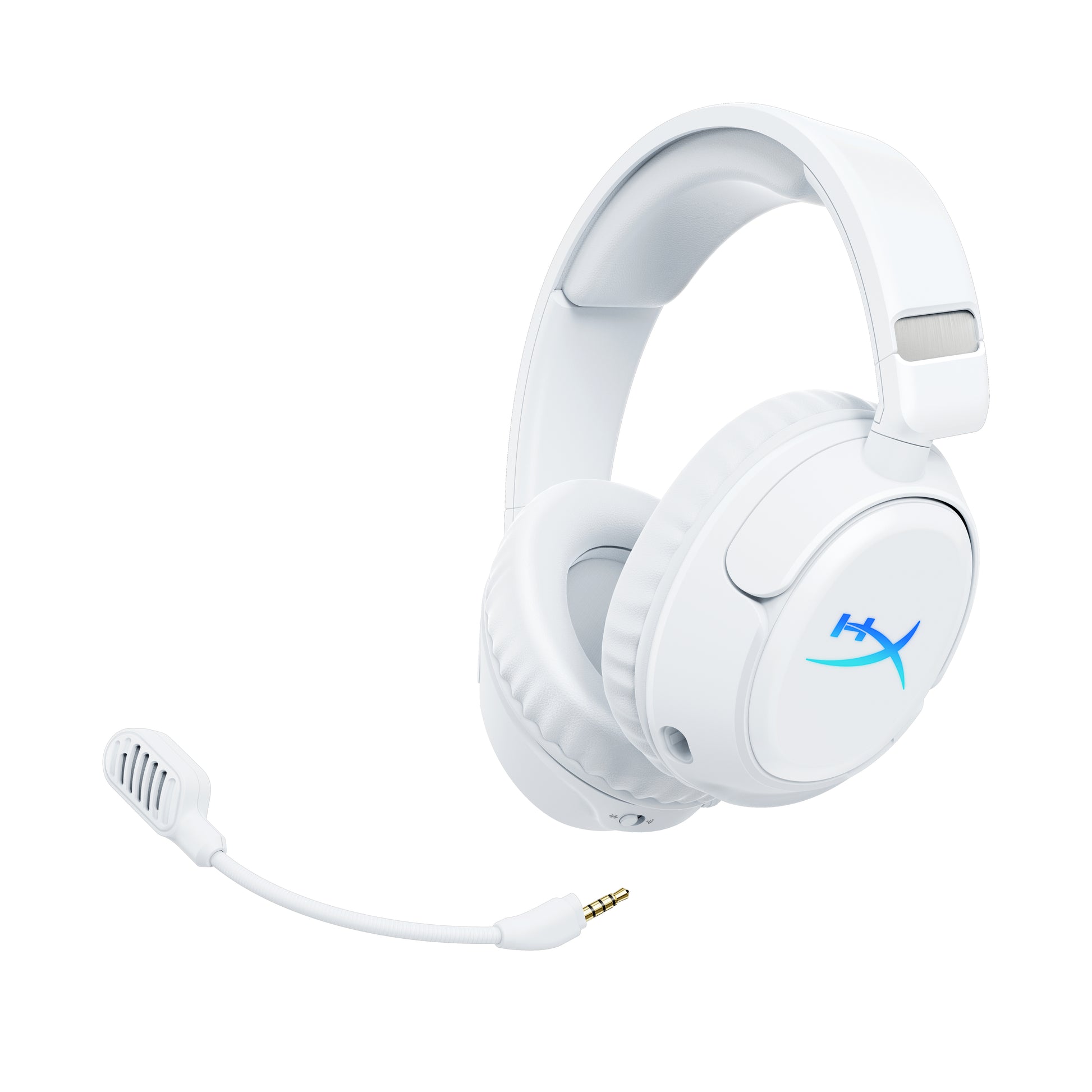HyperX Cloud Flight 2 Gaming-Headset – Over-Ear, Stereo, BT, ANC, mit USB-A-Dongle, Weiss, BT 5.3