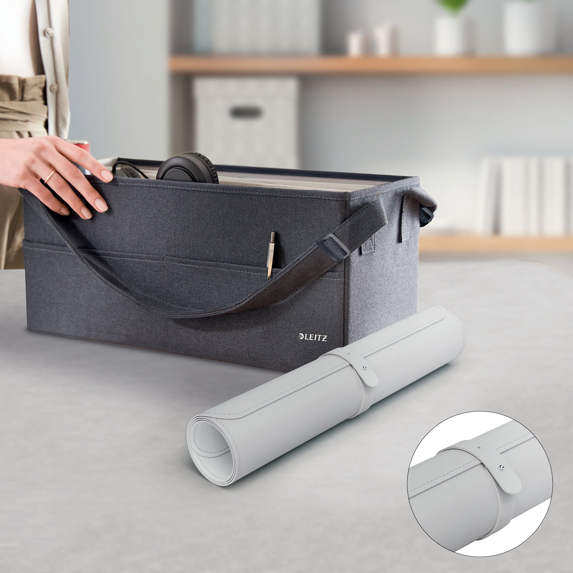 Leitz Schreibunterlage – 800 × 400 mm – Kunststoff, rutschfest