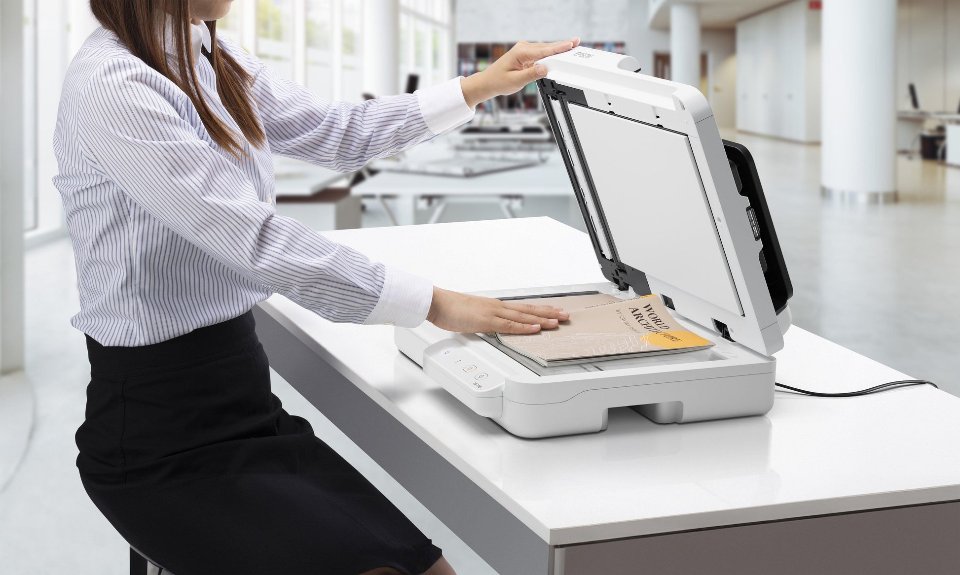 Epson WorkForce DS-1730 – Flachbett + ADF, A4, Duplex, 30 Seiten/Min, ADF 60 Blatt, WLAN, 1'200 dpi