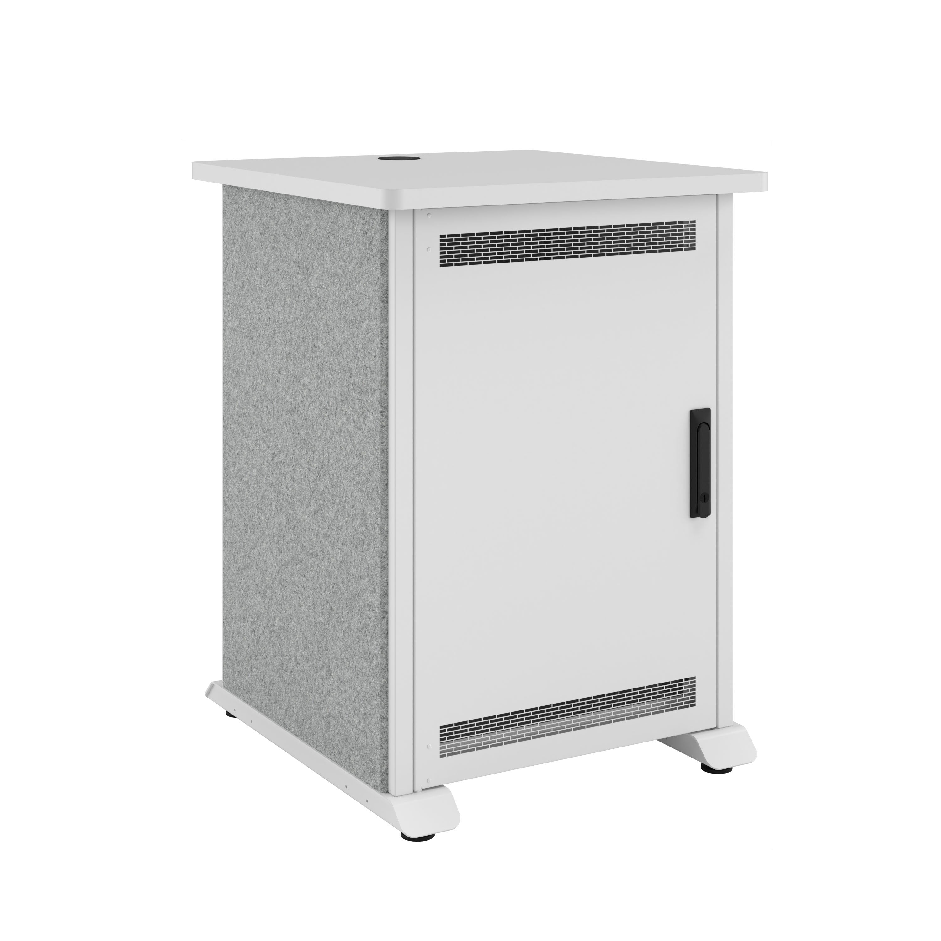 Middle Atlantic FMR-1227D8WS – Freistehendes Rack-Gestell, 12U, 27" Tiefe, Grau/Silber