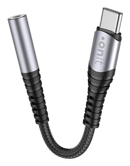 ONIT Adapterkabel – USB-C auf 3,5 mm Klinke 0,13 m – für USB-C Geräte