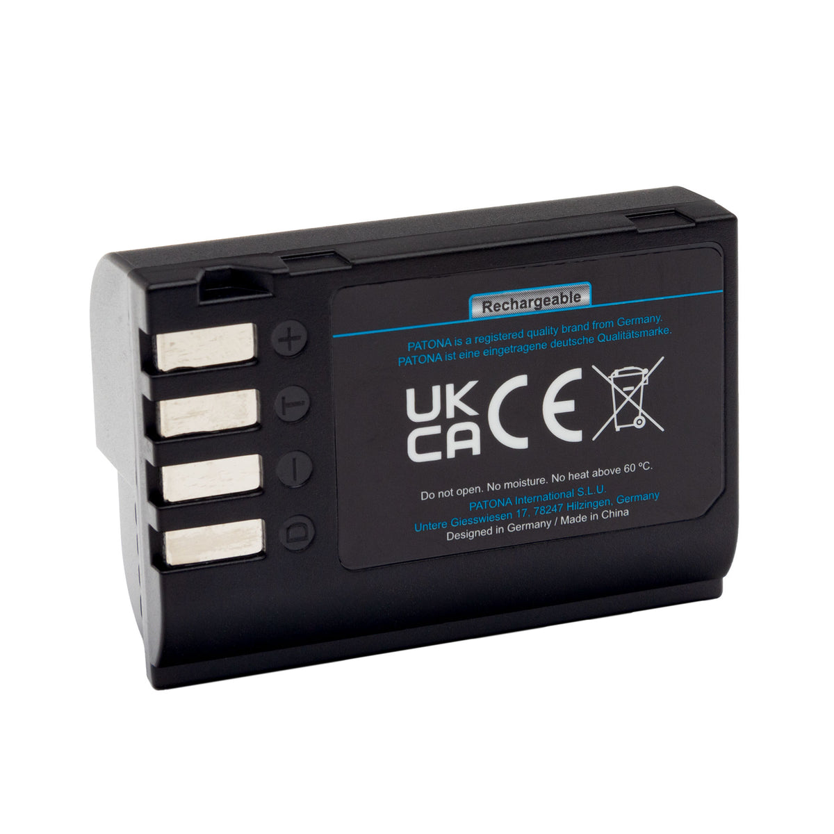 PATONA Platinum Akku DMW-BLK22 – 2600 mAh, 7,2 V, USB-C-Eingang – für Panasonic S5, G9, GH5 und andere – Schwarz