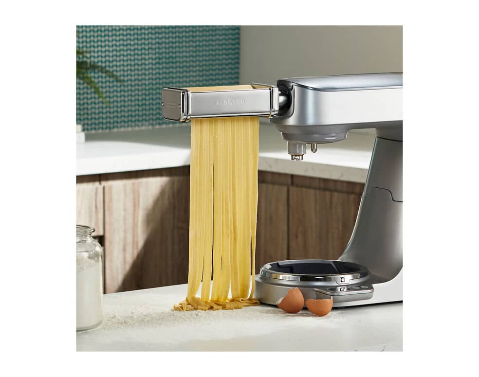 Kenwood Pasta-Vorsatz KAX981ME Fettuccine – 13 × 11 × 5 cm – für Chef Sense, Chef Sense XL, kMix – Edelstahl