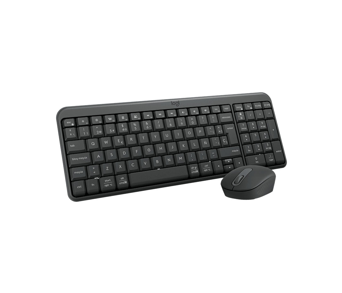 Logitech MK250 – Tastatur-Maus-Set – Bluetooth & 2,4 GHz – QWERTY (ES) – Graphit