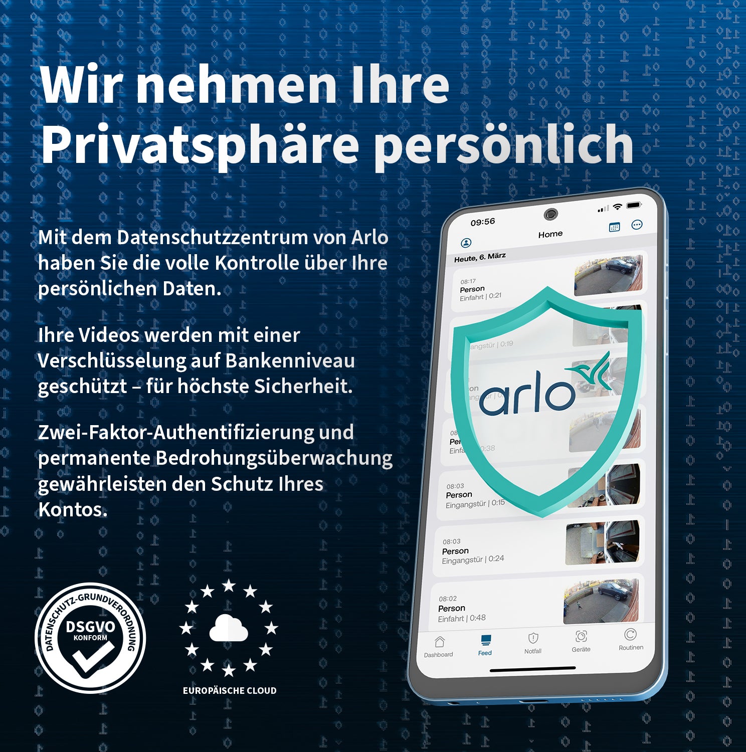 Arlo VMC2283 Netzwerkkamera – 2 MP, Full HD (1920×1080), IP65, Weiss