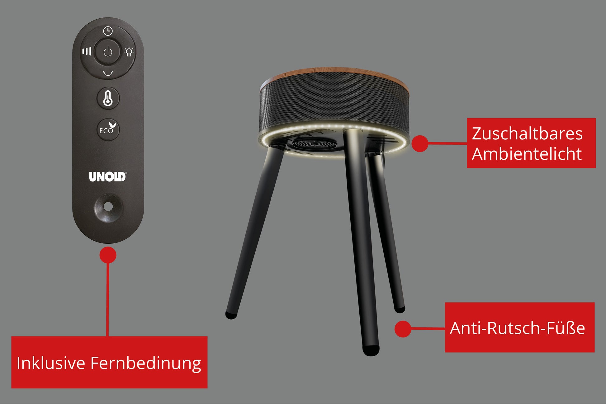 Unold Heizlüfter Henry 86545 – Keramik, 2000 W, bis 30m²