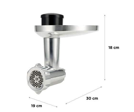 Kenwood Fleischwolf-Aufsatz KAX950ME – 25 × 16 × 25 cm, für Chef, z. B. Chef Sense XL, Chef Titanium, kMix