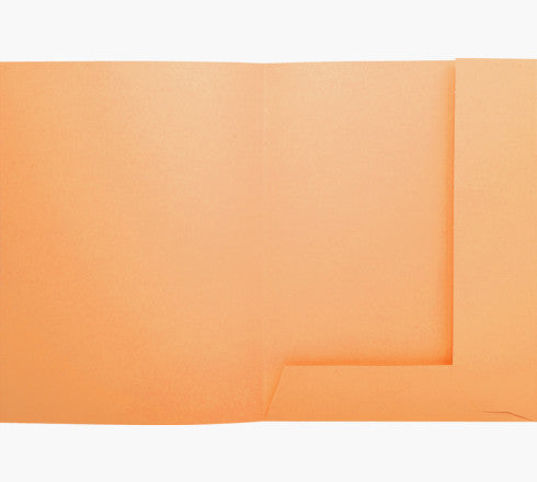 Exacompta Einlagemappe Super 250 A4 – Karton, Orange, 2 Klappen (55/75 mm)
