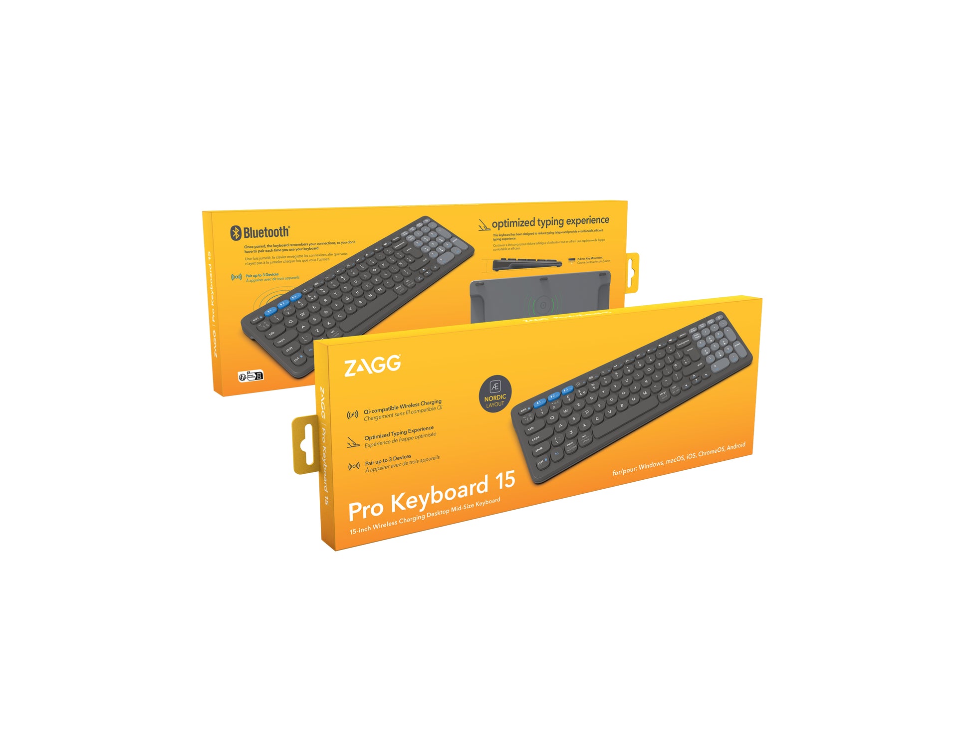 ZAGG Pro Tastatur Mid Size – Tastatur, Dunkelgrau