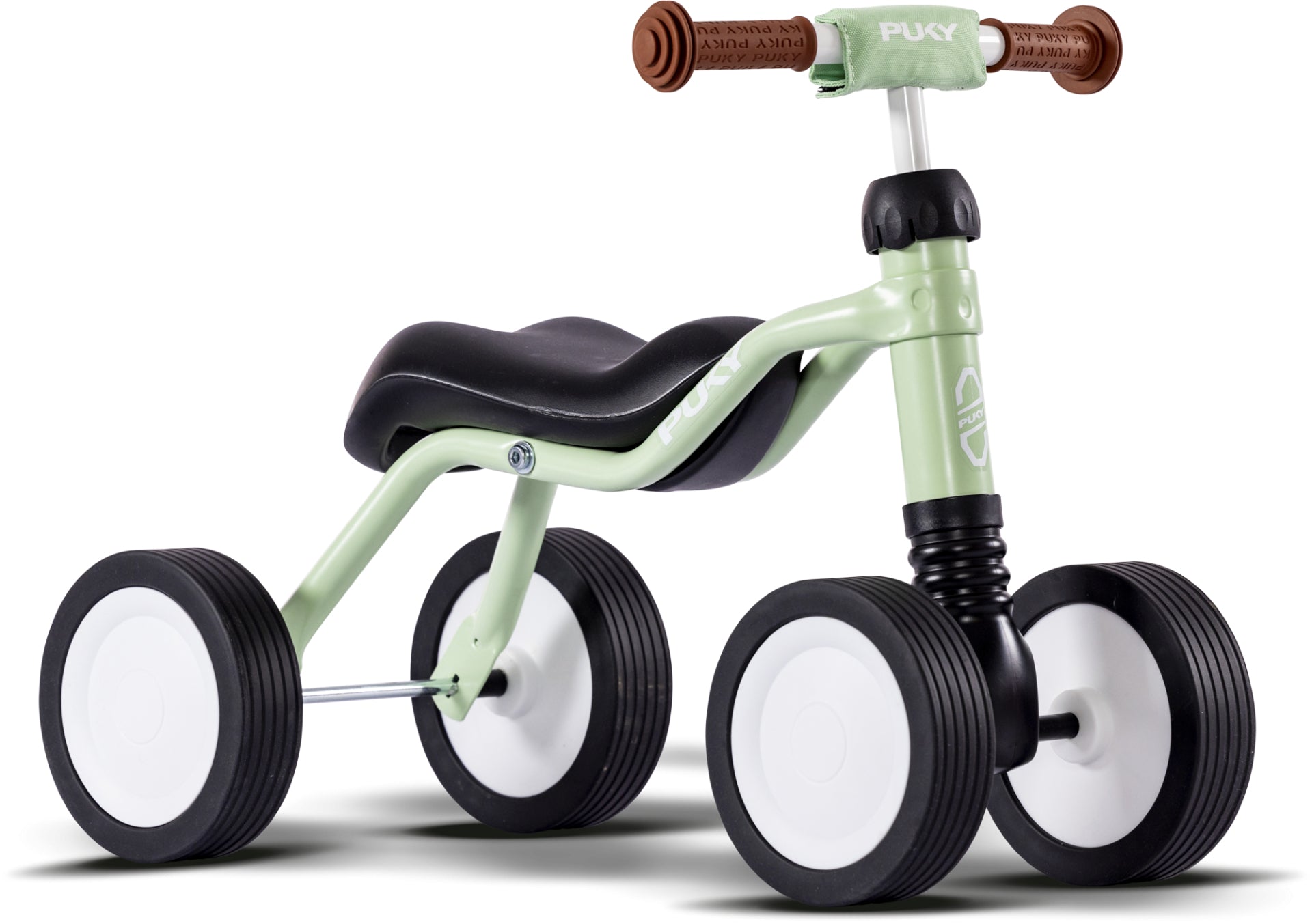 Puky 3044 Rutschfahrzeug – 3 Räder, Lenkeinschlagbegrenzung – ab 1,5 J. – Aluminium, grün