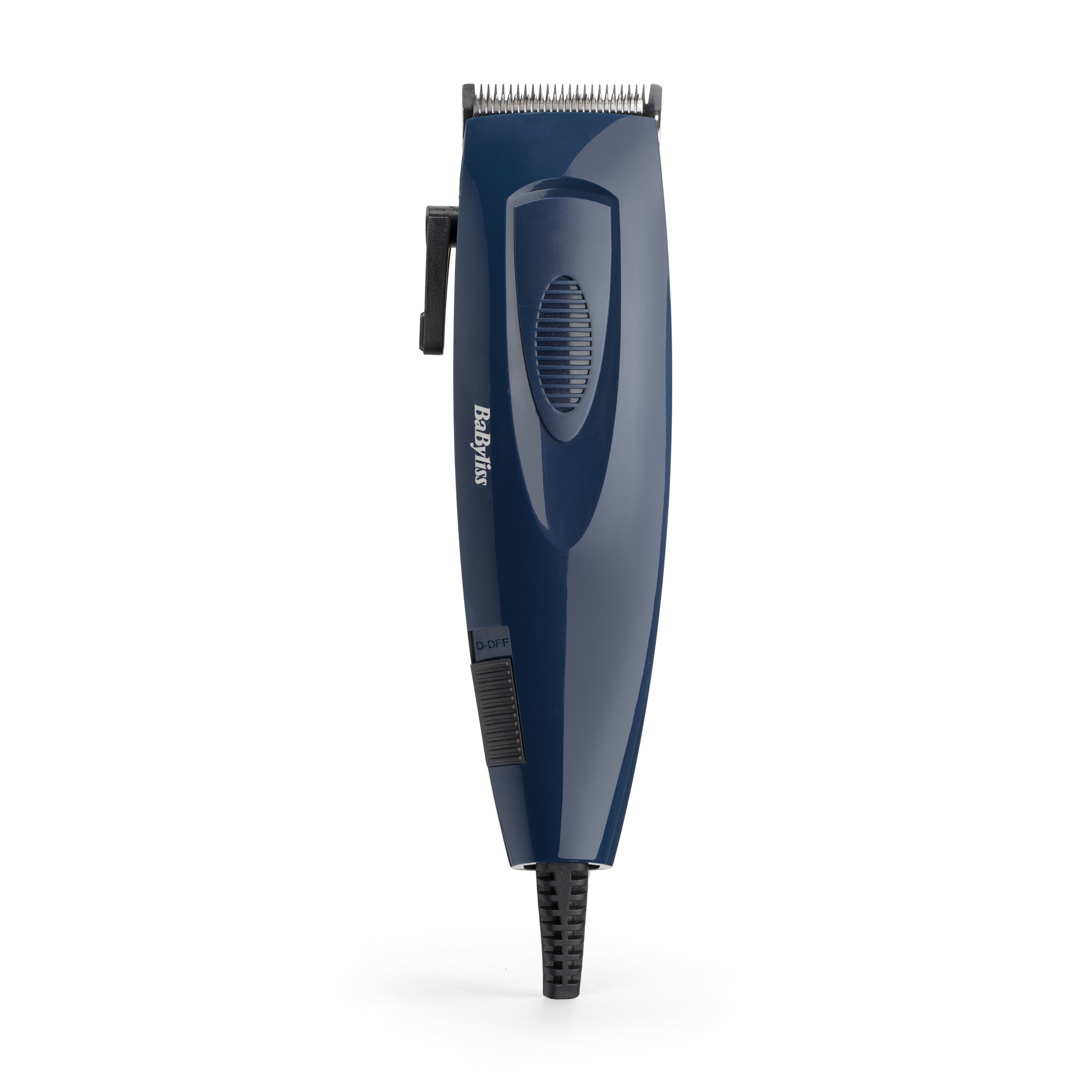 BaByliss Haarschneider E695E – netzbetrieben, 3–25 mm, 8 Kammaufsätze, Edelstahlklingen – blau