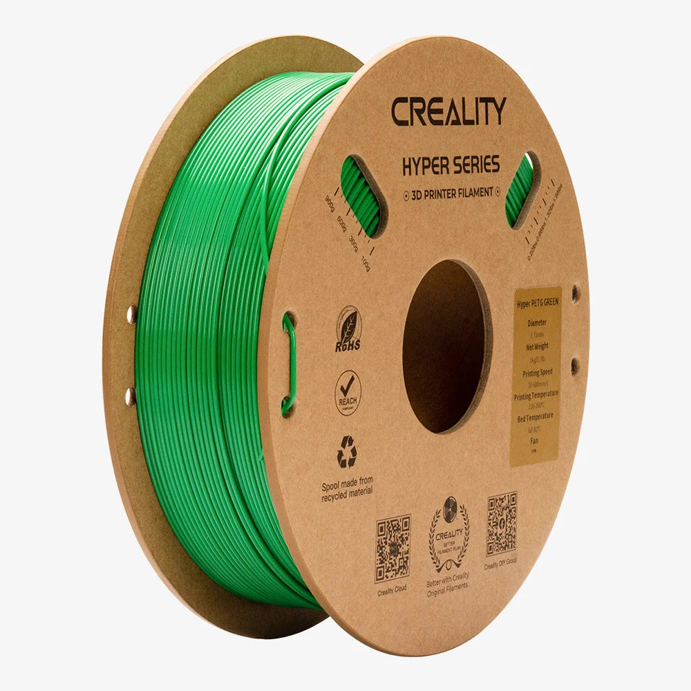 Creality 3D-Drucker-Filament Hyper PETG 1,75 mm Grün, 1 kg – für Creality 3D