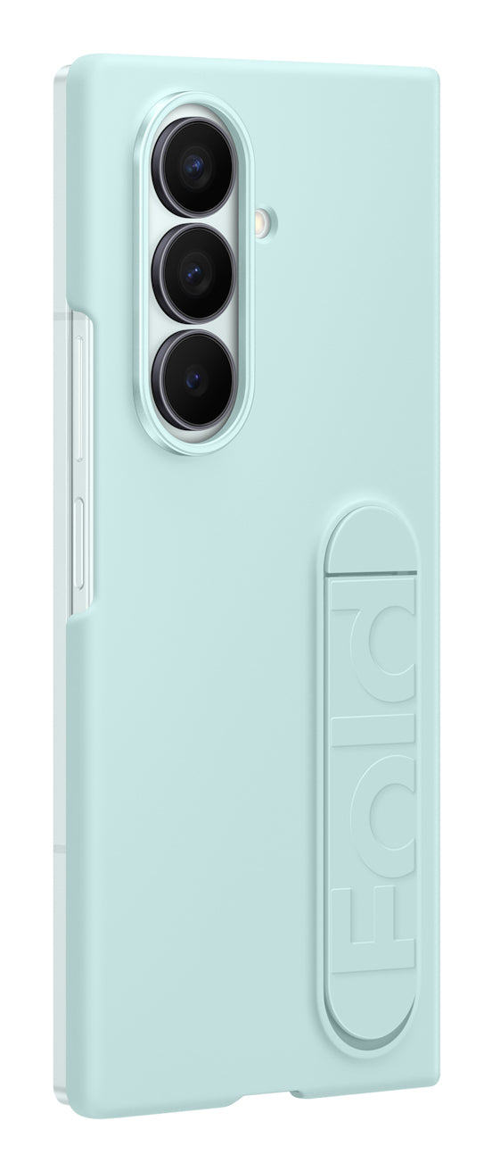 Samsung Backcover – für Samsung Galaxy Z Fold7, mit Ständer, Silikon, Mint