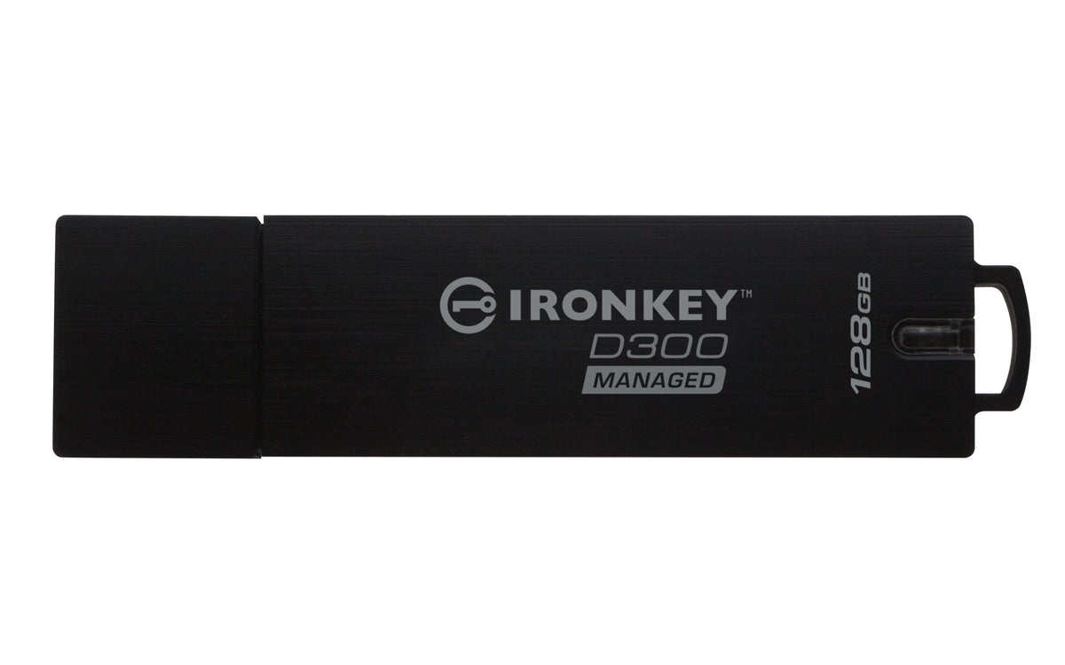 Kingston Technology Kingston IronKey D300 Mng USB-Stick 128 GB – USB-A 3.2 Gen 1, 250/85 MB/s, AES-256, FIPS 140-2, IPX8