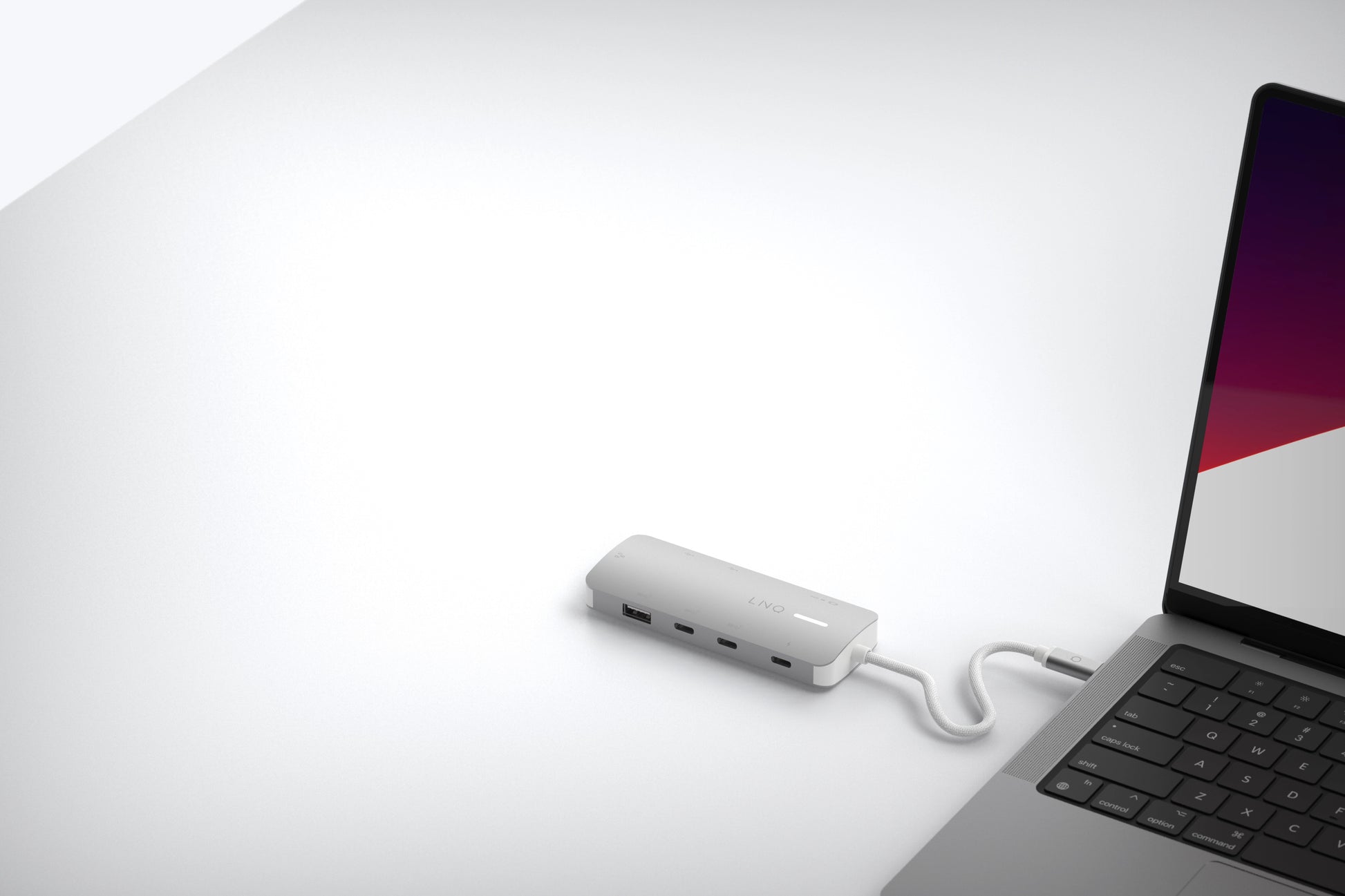 LINQ ProConnect 8in1 Dockingstation – USB-C, 1× HDMI, 3× USB-A, 3× USB-C, 140 W PD, 2,5GbE, für Windows/Mac