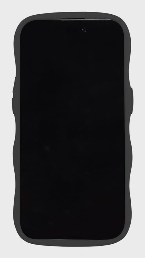 HoldIt Backcover Wavy – für Apple iPhone 17 – schwarz/transparent – TPU