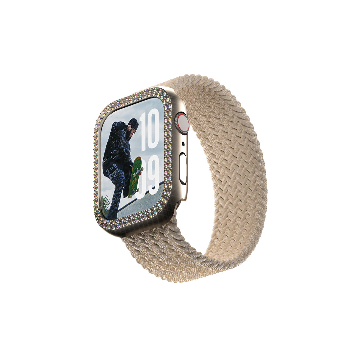 PanzerGlass SAFE. Bling Bumper – Displayschutz – für Apple Watch Series 10 42 mm, Gold, 1 Stück