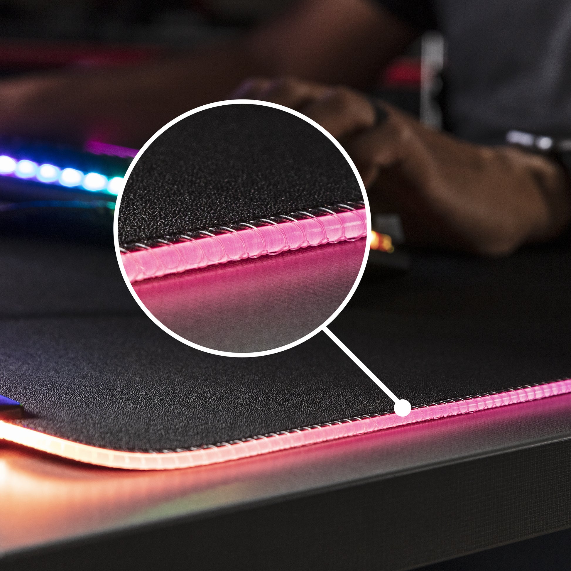 HyperX Pulsefire Mat M HMPM1 – Gaming-Mauspad – 195 × 150 mm, Stoff, Gummi, Schwarz