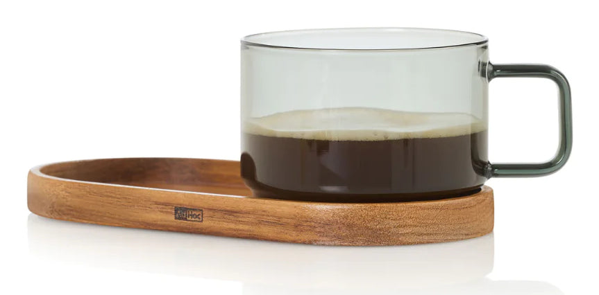 AdHoc Tasse – 300 ml, Ø 6,5 cm, Borosilikatglas, Transparent, doppelwandig, spülmaschinenfest