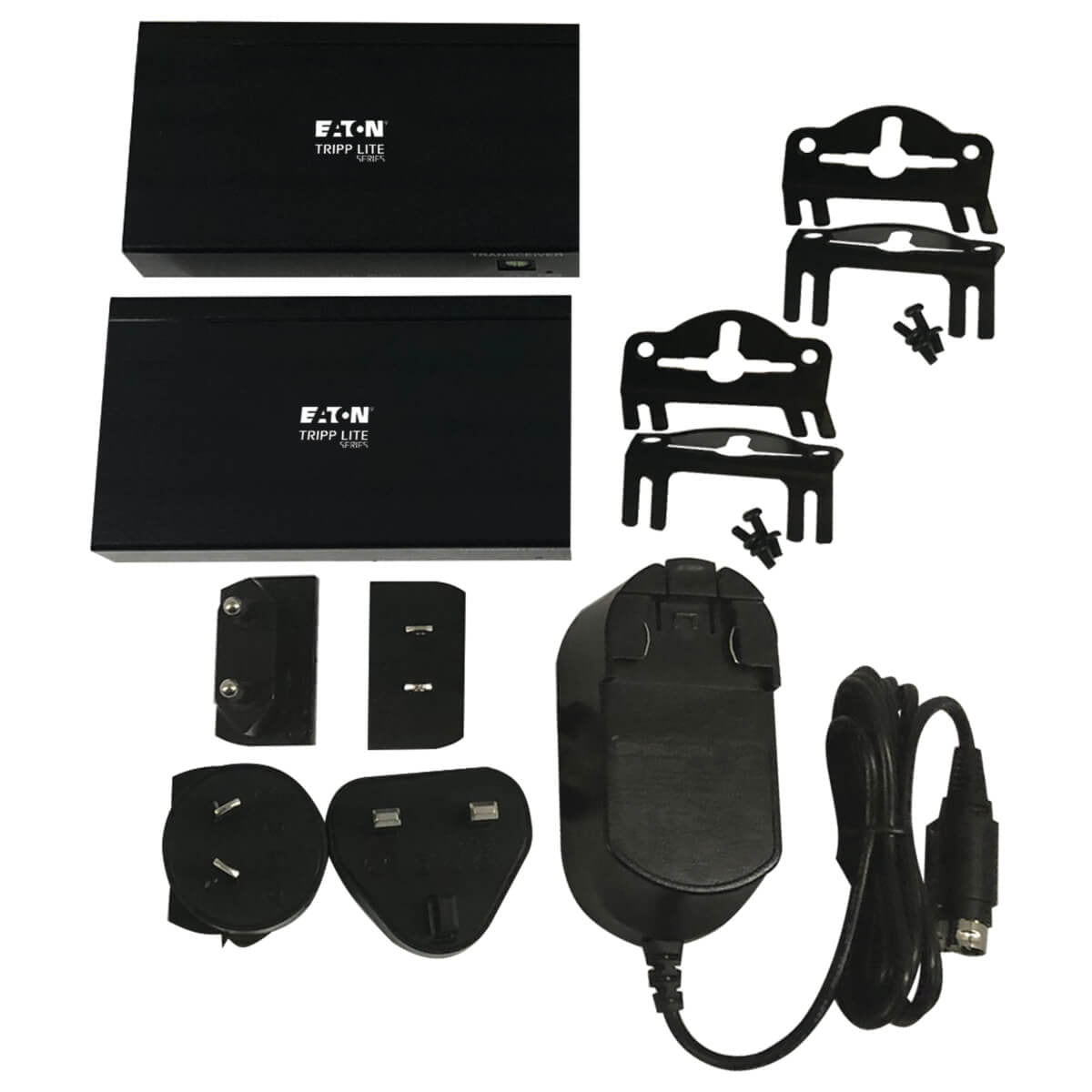 Tripp Lite B127A-111-BDTD – DisplayPort über Cat6 Extender-Set, 4K, 70,1 m, PoC, HDCP 1.4/2.2, Schwarz